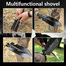 Load image into Gallery viewer, Superper Outdoor Multi-use Backpacking Trowel, Hexagon Ruler Flat Screwdriver, Lightweight Wrench Gardening Multitool with Carrying Pouch Silver
