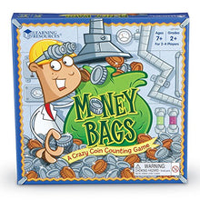 Load image into Gallery viewer, Learning Resources Money Bags Coin Value Game, Money Recognition, Counting Game, Ages 7+
