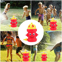Load image into Gallery viewer, DOITOOL 1Pc Kids Sprinkler Fire Hydrant, Outdoor Water Spray Toy for Kid, Boys, Dogs to Garden Hose for Backyard Fun(Red)
