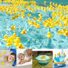 Load image into Gallery viewer, Sohapy 50Pcs Mini Yellow Rubber Ducks Baby Shower Rubber Ducks, Squeak Fun Baby Yellow Rubber Bath Toy Float Fun Decorations for Shower Birthday Party Favors Gift (50Pcs)

