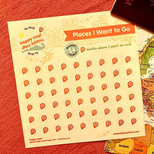 Load image into Gallery viewer, Places I Want to Go Stickers | Reusable World Exploration Stickers for Kids | Promotes Global Connection | A Fun Way to Learn Geography for Children
