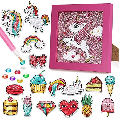 TOY Life Diamond Painting Stickers & TOY Life 5D Diamond Painting for Kids with Wooden Frame