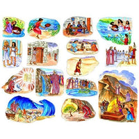 The Story of Moses Felt Figures for Flannel Board Bible Stories-precut