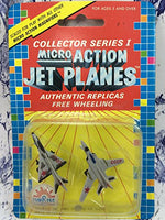 Micro Action Jet Planes Collector Series I with free wheeling action, 1.75-Inch