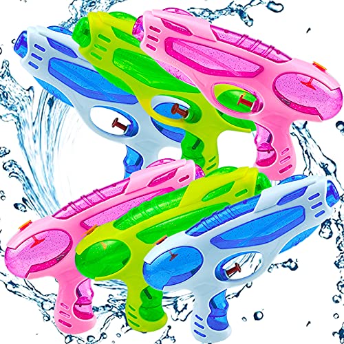 6 Pack Water Guns for Kids Adults Super Squirt Guns Water Pistol Toy for Boys Girls , 220CC Water Gun for Summer Party Outdoor Activties Swimming Pool Beach Sand Water Toys Water Fighting Play Toys