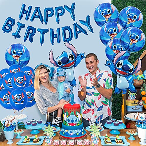 Stitch Birthday Party Decorations, Stitch Birthday Balloons