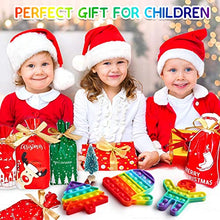 Load image into Gallery viewer, XNMOA Christmas Pop Fidget Toys Girls Christmas Toys ,Rainbow Push Popper Bubble Sensory Toy,Christmas Tree Pop Gingerbread Man Glove Fidget Popper for Kids Adults to Keep Focus/Relieve Stress-3 Pcs
