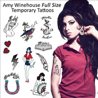 Amy Winehouse Temporary Tattoos (P-9039)