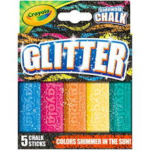 Load image into Gallery viewer, Crayola Washable Sidewalk Chalk Set, Outdoor Toy, Gift for Kids, 72 Count [Amazon Exclusive] &amp; Outdoor Chalk, Glitter Sidewalk Chalk, Summer Toys, 5 Count
