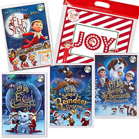 The Elf on the Shelf Animated DVD Movie Complete Pack: Santa's Reindeer Rescue, Santa's St. Bernards Save Christmas, A Fox Cub's Tale, an Elf's Story & Joy Bag