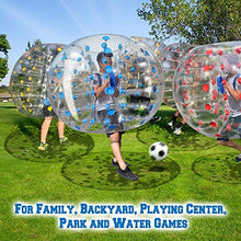 Load image into Gallery viewer, BenefitUSA Bumper Bubble Body Playground Inflatable Soccer Ball for Adults &amp; Teens (Dia 5 Ft/ (1.5m) (Blue)
