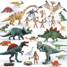 Load image into Gallery viewer, 26 PCs Dinosaur Toys for Kids and Toddlers, Realistic Dino Figures People Figures, Dinosaur Playset for Party Favors, Boys, Girls, Easter Egg Fillers, Easter Basket Stuffers
