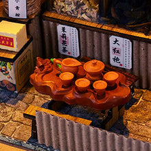 Load image into Gallery viewer, WYD DIY Chinese DIY Doll House Ancient Architecture Handmade Mini Wooden House Miniature Dollhouse Furniture Set Children Toys New Year Birthday Wedding Gift (Cloudy Tea)
