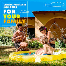 Load image into Gallery viewer, SplashEZ 3-in-1 Splash Pad, Sprinkler for Kids and Wading Pool for Learning  Childrens Sprinkler Pool, 60 Inflatable Water Summer Toys  Around The World Outdoor Play Mat for Babies &amp; Toddlers
