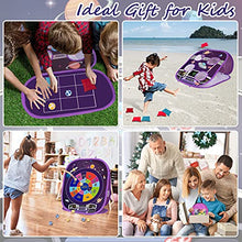 Load image into Gallery viewer, 3 in 1 Bean Bag Toss Game Set for Kids, Outside Toys for Kids Toddlers Ages 3-5 4-8 4-7, Collapsible Cornhole and Dart Board with 8 Bean Bags, Crab &amp; Turtle Themed, Birthday Gift for Boys Girls

