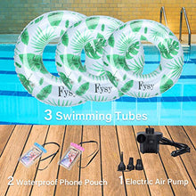 Load image into Gallery viewer, RRLOM Pool Floats Inflatable Swim Tubes Rings (3 Pack 3 Sizes), Fun Beach Floaties with Air Pump, Swimming Party Toys for Kids Adults Raft Floaties Toddlers
