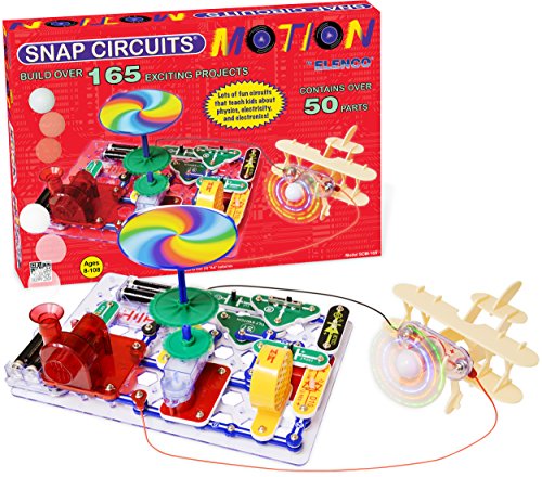 Snap Circuits Motion Electronics Exploration Kit | Over 165 Exciting STEM Projects | 4-Color Project Manual | 50+ Snap Modules | Unlimited Fun