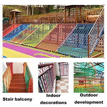 Load image into Gallery viewer, Climbing net Colored Climbing nets for Children, Safety nets for Stairs and Balconies, Color Decorative nets (Size : 13m(310ft))
