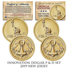 Load image into Gallery viewer, American Innovation NEW JERSEY 2019 One-Dollar 2-Coin P &amp; D Set w/CAPSULES &amp; COA

