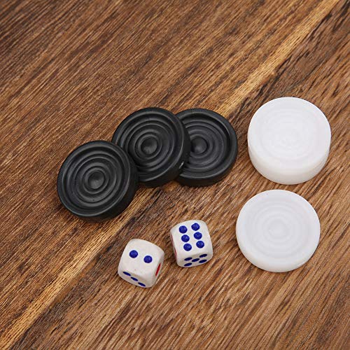 01 Black White Checkers Set, International Chess Set, 22mm Travel Board Game Puzzle Toy Party for Kids Children Toy