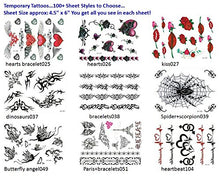 Load image into Gallery viewer, REIENE Exclusive! 100+Sheets To CHOOSE! Also see our 12 Pack 100+Colorful Tattoos Bundle for 29.99! Best Quality Colorful BUTTERFLY Temporary Tattoos Lasts Up To 10 Days Temporary Tattoos! See Our Gre
