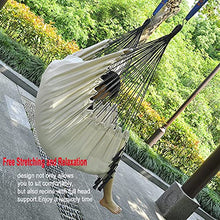 Load image into Gallery viewer, JTYX Hammock Chair Hanging Rope Swing Max 331 Lbs Hanging Chair with Pocket for Indoor and Outdoor Swing Chair
