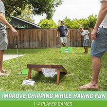 Load image into Gallery viewer, GoSports BattleChip Versus Golf Cornhole Game - Includes Two 3&#39; x 2&#39; Cornhole Chipping Targets, 16 Foam Balls, 2 Hitting Mats, Scorecard and Carrying Case
