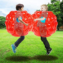 Load image into Gallery viewer, SUNSHINEMALL 2 PC Bumper Balls, Inflatable Body Bubble Ball Sumo Bumper Bopper Toys, Heavy Duty Durable PVC Vinyl Kids Adults Physical Outdoor Active Play
