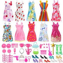 Load image into Gallery viewer, Doll Clothes for Barbie Dresses Gown with Shoes Outfit Set for Xmas Birthday Gift(69 Pack)
