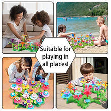 Load image into Gallery viewer, Scientoy Flower Garden Building Toys, Girl Toys Build a Garden, 130 PCS Flower Pretend Gardening Gift for Kids, Floral Arrangement Playset for Age 3-7 Year Old Child Educational Activity
