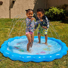 Load image into Gallery viewer, Inflatable Splash Pad Water Sprinkler for Kids and Toddlers Round and Square Water Play Mat Summer Water Toys 68&quot; for Boys and Girls Swimming Pool Fun Backyard Lawn Games
