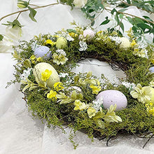 Load image into Gallery viewer, GREFER Easter Rabbit Wreath Decor for Front Door,Easter Gnome Thief Rabbit Decorations for The Home Indoor Ornaments&amp;Garden Flag Backdrops for Photography Craft Supplies
