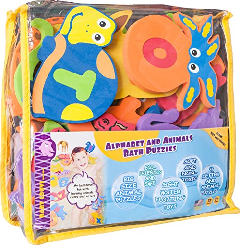 Foam Bath Toys 100% Non Toxic Preschool Alphabet ã¢â€â“ Best Baby Bath Toys Toddlers Kids Girls Boys
