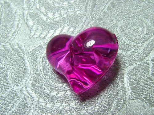 New 64pc Acrylic Fuschia Heart Accessory Wedding Table Favor Bridal Confetti