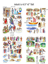 Load image into Gallery viewer, Story &amp; Life of Jesus 13 Bible Stories Felt Figures for Flannel Board- Precut &amp; Ready to Use!
