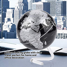 Load image into Gallery viewer, Nikou Globe - 1que Stand Miniature Globe Desktop Rotating World Globe Earth Globe with Stand for Kids Adults (Color : Silver)
