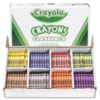 Crayola Classpack Crayons - Wax Color: Red, Blue, Yellow, Orange, Green, Purple, Brown, Black, Violet - 400 / Box