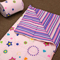 Veratex Star Dance Collection Children's Slumber Party Space Pattern Bedroom Sleep Over Bag, Pink