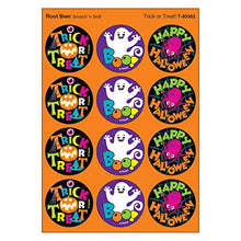 Load image into Gallery viewer, TREND enterprises T-83302 Trick or Treat!/Root Beer Stinky Stickers, 48 Count, Multicolor, 1.25&quot;
