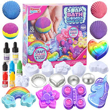 Load image into Gallery viewer, JOYIN Bath Bomb, Soap Making Kit for Kids, 2-in-1 Spa STEM Science Kits, DIY Make Your Own Bath Bombs &amp; Soap, Spa Kit for Girls, Christmas Gifts for Toddler Girl, Birthday Present
