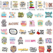 Load image into Gallery viewer, 80 Pcs Inspirational Quote Vinyl Stickers for Kids Teens Motivational Waterproof Water Bottle Stickers Pack for Laptop Computer Phone Case Scrapbook Journal School Positive Rewards
