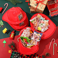 Load image into Gallery viewer, 24 Pieces Firefighter Hat Plastic Fireman Hat Fire Chief Helmet for Kids Dress up Party Hats Costume Role Play Party (Red)
