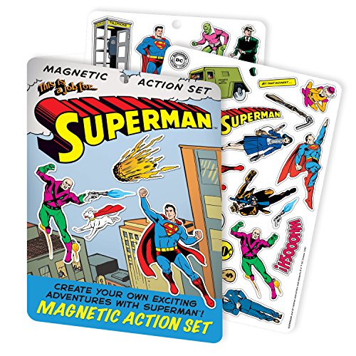 The Unemployed Philosophers Guild DC Comics Superman Magnetic Comic Book Action Play Set