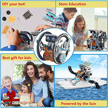 Load image into Gallery viewer, BOZTX 12-in-1 STEM Education DIY Solar Robot Toys Building Science Kits for Kids 10-12 Years Old Boys Birthday for 8 9 10 11 12 + Years Old Boys Creative Activity-Powered by The Sun
