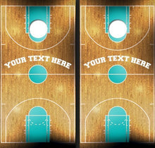 Load image into Gallery viewer, Custom Tailgate Basketball Court Theme Cornhole Boards
