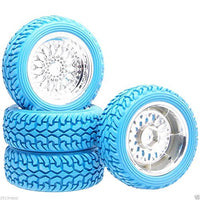 RC 2084-8019 Wheel Offset:9mm Rally Tires Blue For HSP 1:10 On-Road Rally Car