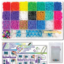Load image into Gallery viewer, Rainbow Loom MEGA Combo Set, Features 7000+ Colorful Rubber Bands, 2 step-by-step Bracelet Instructions, Organizer Case, Great Gift for Kids 7+ to Promote Fine Motor Skills
