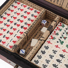 Load image into Gallery viewer, Fityle Chinese Mahjong Toy Set, Classic Board Game 144 Tiles Set with a Wooden Box and Manual
