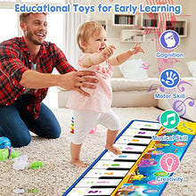 Load image into Gallery viewer, Foayex Baby Toys for 1 Year Old Boys &amp; Girls, Foldable Musical Toys, Learning Floor Mat with 8 Instrument Sounds-Touch Play for Early Education, Chrismas Birthday Gifts for 1 2 3 Year Old Boys Girls
