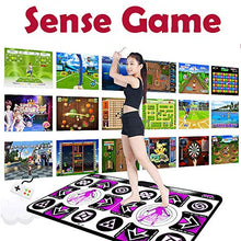 Load image into Gallery viewer, Double User Dance Mat for Kids Adults, Wireless Non-Slip Dancer Step Pads with Remote Control,Plug and Play, Sense Game Yoga Game Blanket for PC TV
